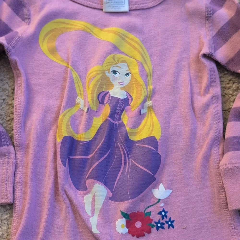 Hanna Andersson Disney Tangled Long Sleeve Pajama Top Size 2T - Picture 3 of 4